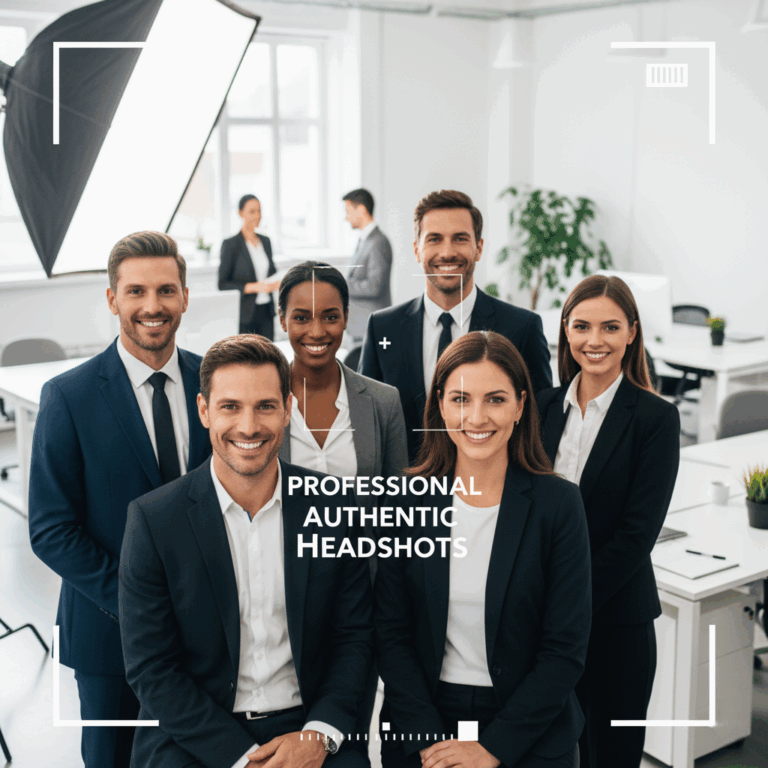 Retrato corporativo auténtico de un equipo diverso y sonriente en una oficina moderna, destacando profesionalismo y generando confianza de marca.