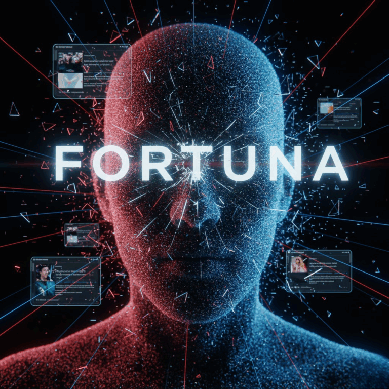 Rostro distorsionado por Deepfake e Inteligencia Artificial Generativa (IAG).
